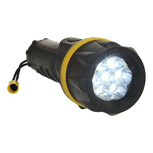 PA60YBR 7 LED guminis žibintuvėlis - Image 1