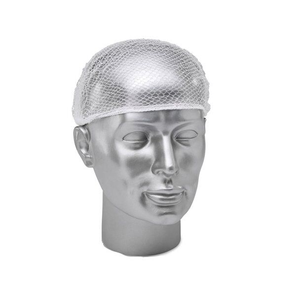 Vienkartinė tinklinė kepurėlė, PP, balta (100vnt) - Image 1
