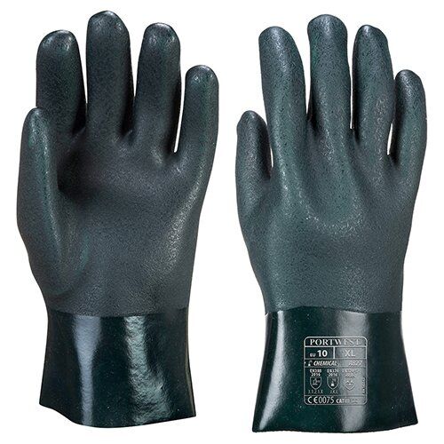 Dvigubu PVC sluoksniu dengtos pirštinės 27cm - Image 1