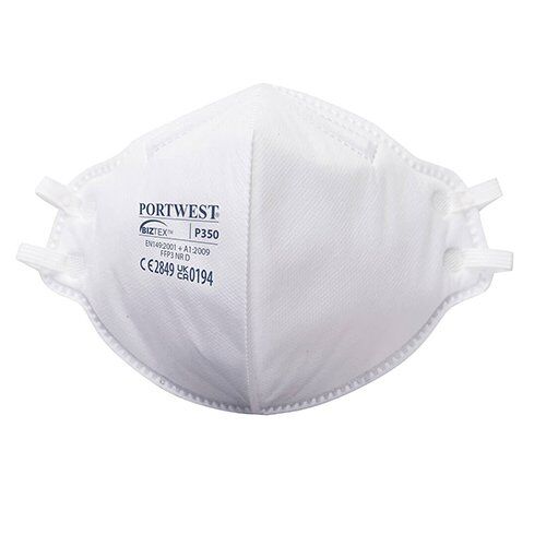 FFP3 Dolomite plokščiai sulankstomas respiratorius P350 (20 vnt) - Image 1