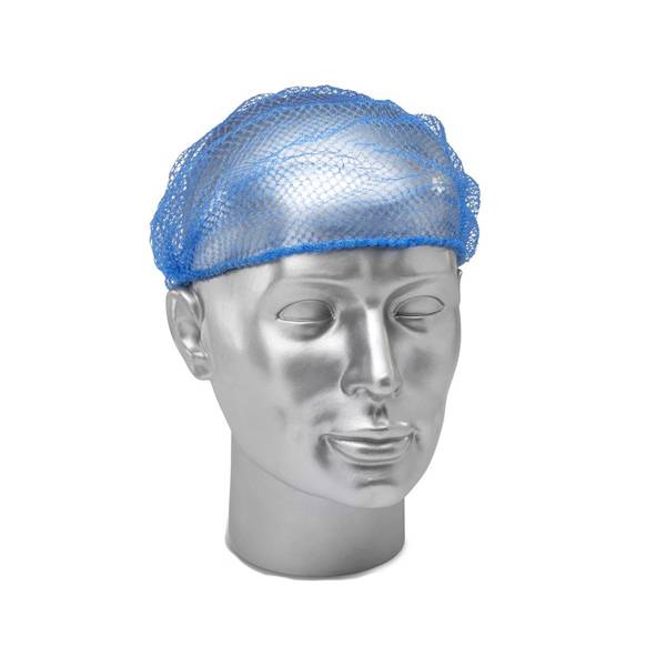 netw2 Vienkartinė tinklinė kepurėlė, PP, mėlyna (100vnt) - Image 1